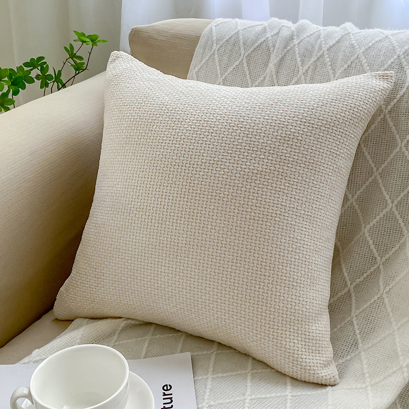 BeiLei Knitted Throw Pillow - 45x45cm, Polyester Cover with 7D Cotton Filling