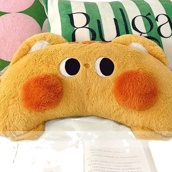 BeiLei Cartoon Bed Rest Pillow - Cute Cat Plush, PP Cotton Filled, 90cm